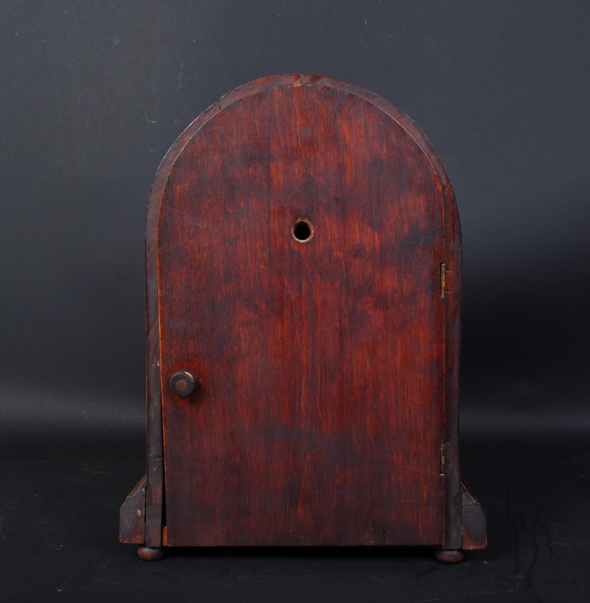 EDWARDIAN INLAID CIRCA. 1900 8-DAY MANTEL CLOCK - Image 4 of 4