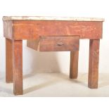 20TH CENTURY OAK AND PINE INDUSTRIAL BUTCHERS BLOCK