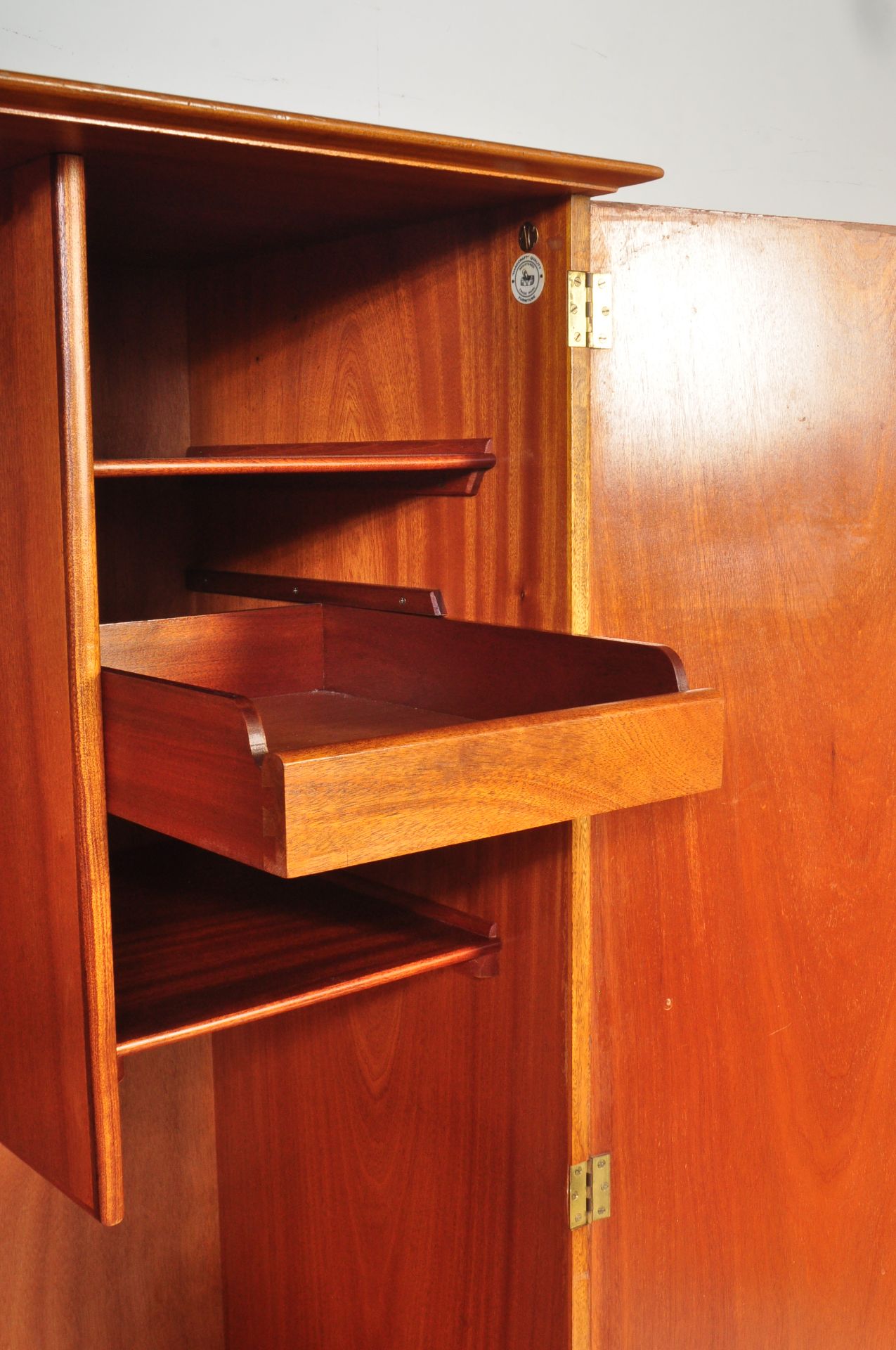 BRITISH MODERN DESIGN - MID CENTURY ALFRED COX WARDROBE - Image 5 of 7