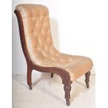 VICTORIAN AESTHETIC MOVEMENT NURSING CHAIR