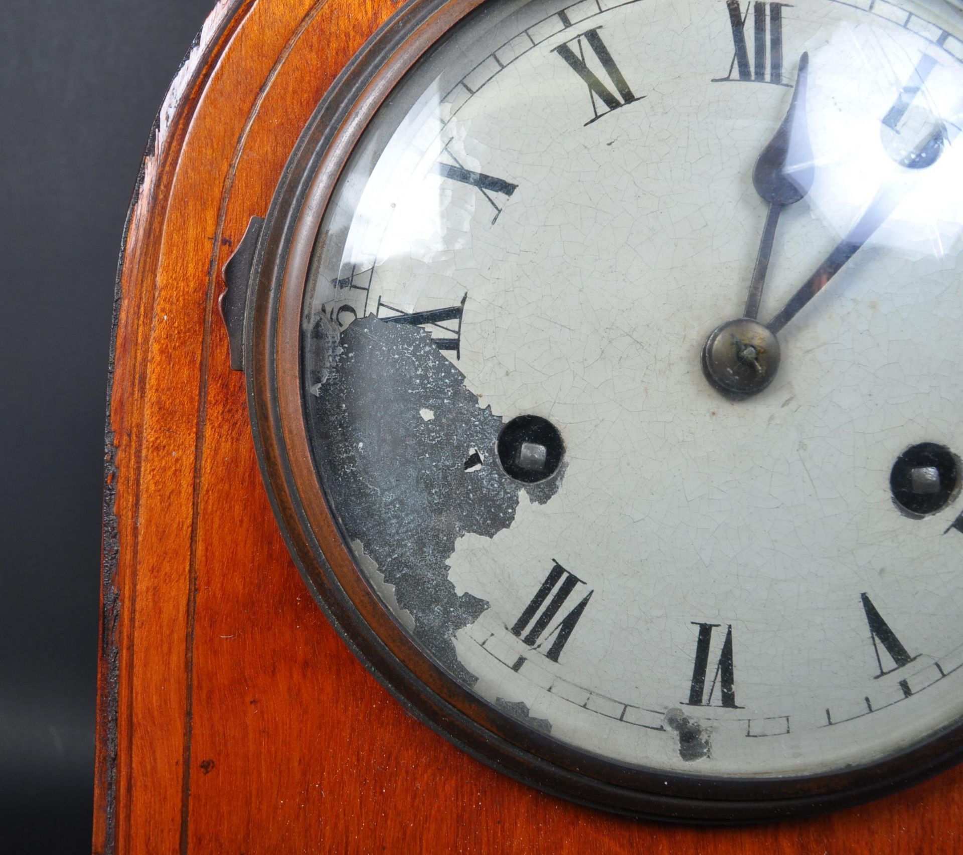 EDWARDIAN INLAID CIRCA. 1900 8-DAY MANTEL CLOCK - Image 2 of 4