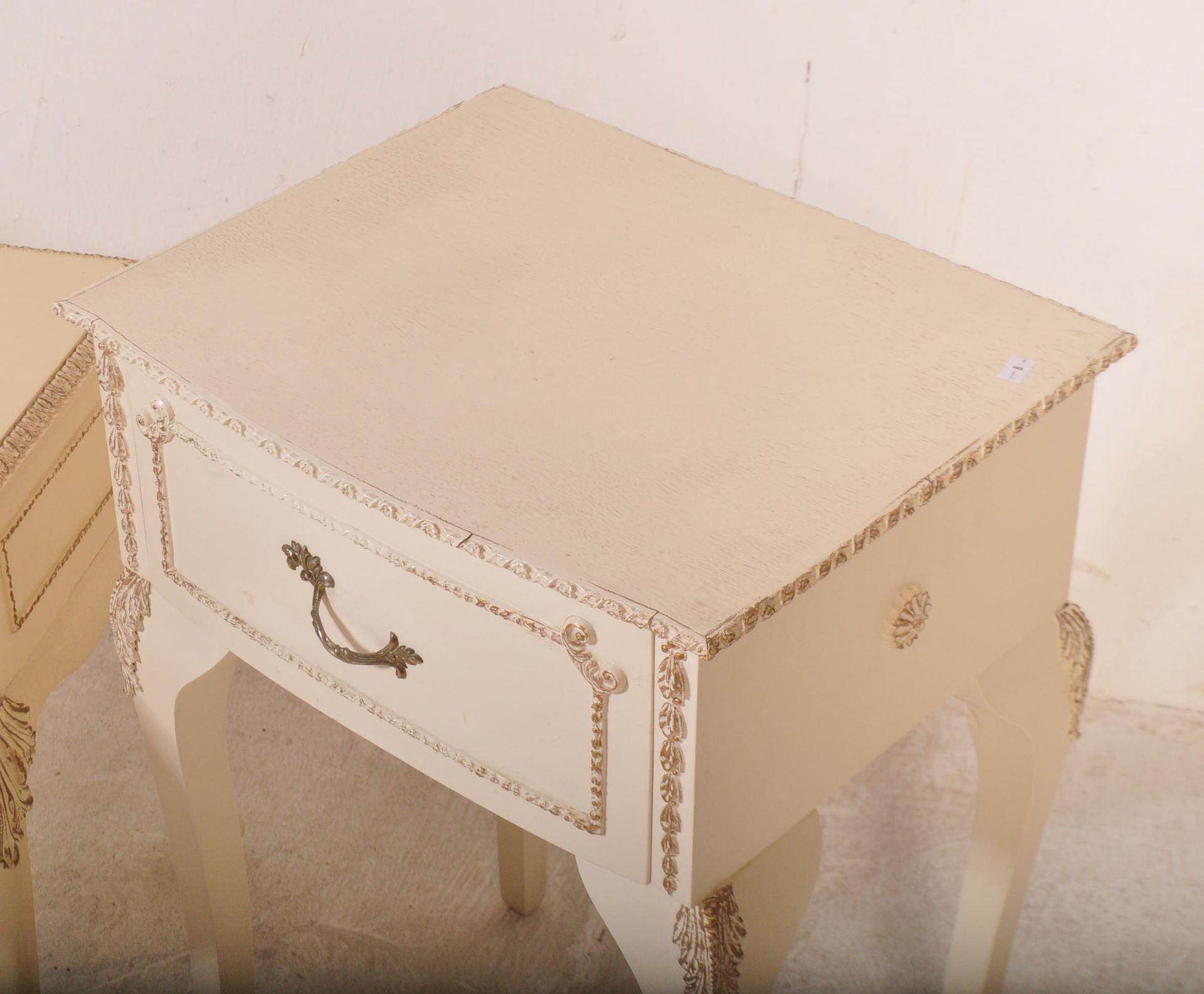 PAIR OF LOUIS XV STYLE BEDSIDES AND A TABLE CABINET - Image 5 of 5