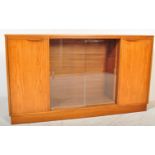 RETRO SCANDI TEAK BOOKCASE DISPLAY CABINET