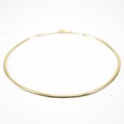 VINTAGE 10CT GOLD OMEGA CHAIN COLLAR NECKLACE