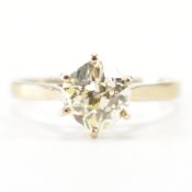 FRENCH 18CT GOLD DIAMOND SOLITAIRE RING