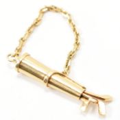 18CT GOLD CARTIER NOVELTY KEY FOB CHAIN