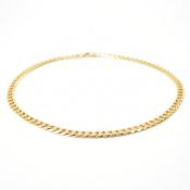 HALLMARKED 9CT GOLD FLAT LINK NECKLACE CHAIN