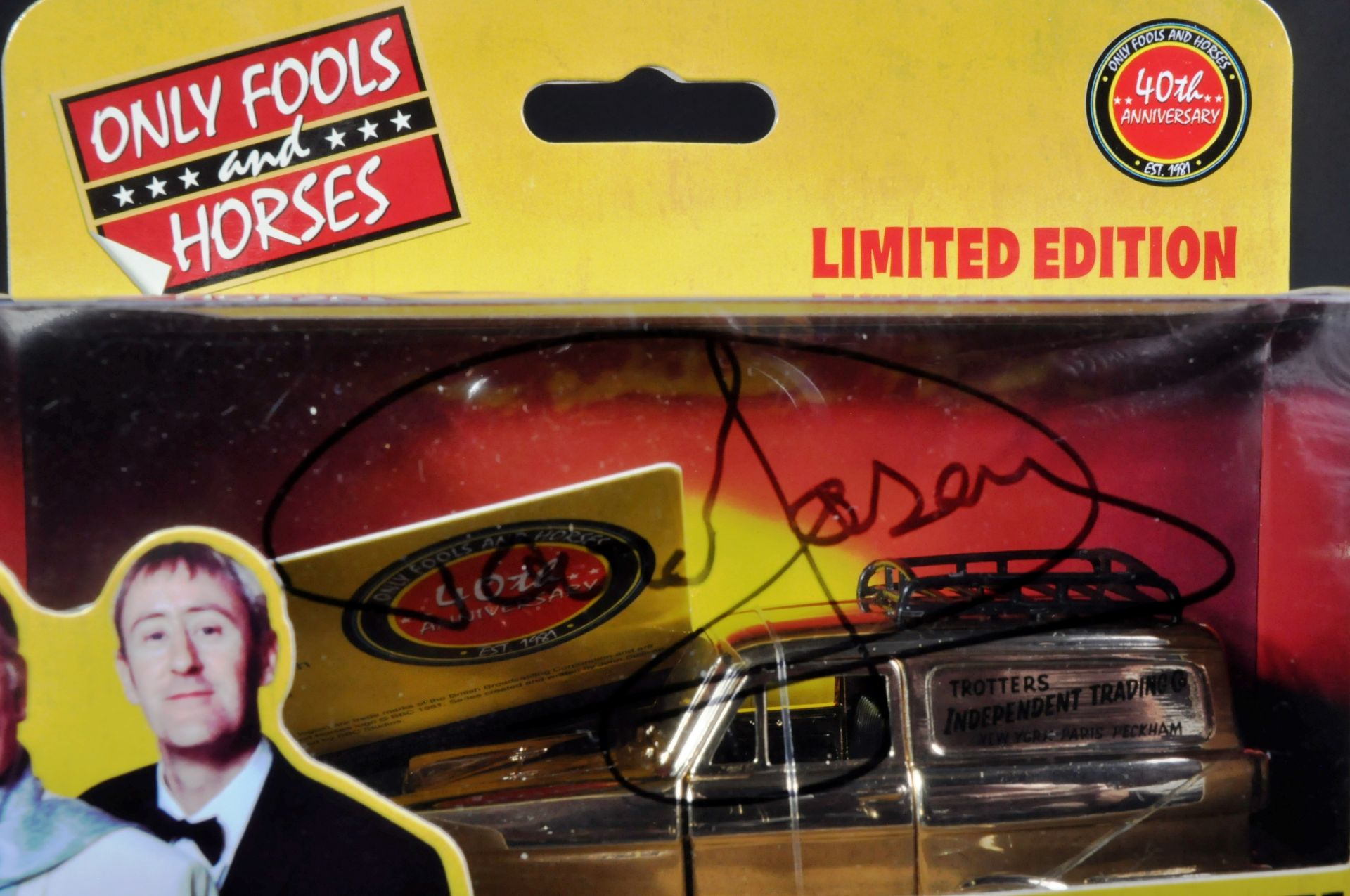 ONLY FOOLS & HORSES - AUTOGRAPHED GOLD TROTTER VAN - Image 3 of 4