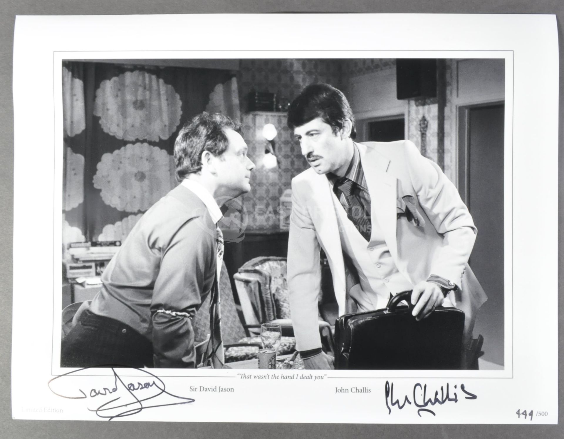 ONLY FOOLS & HORSES - THAT WASN'T THE HAND I DEALT YOU - LTD ED SIGNED PRINT