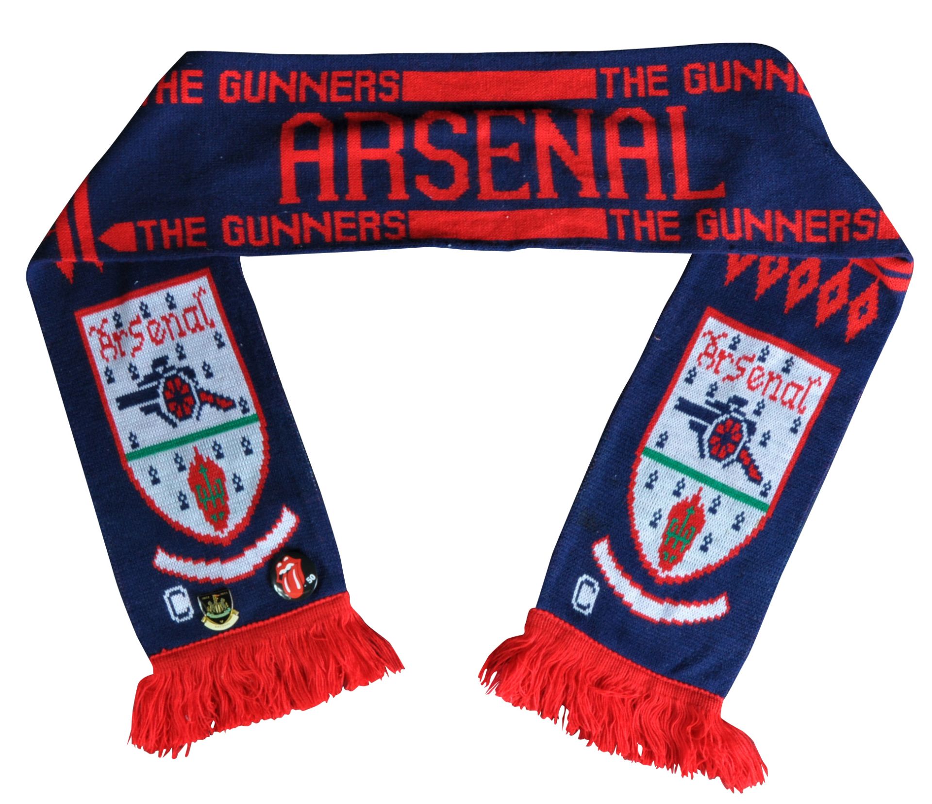 ESTATE OF JOHN CHALLIS - CHALLIS' PERSONAL ARSENAL FOOTBALL SCARF