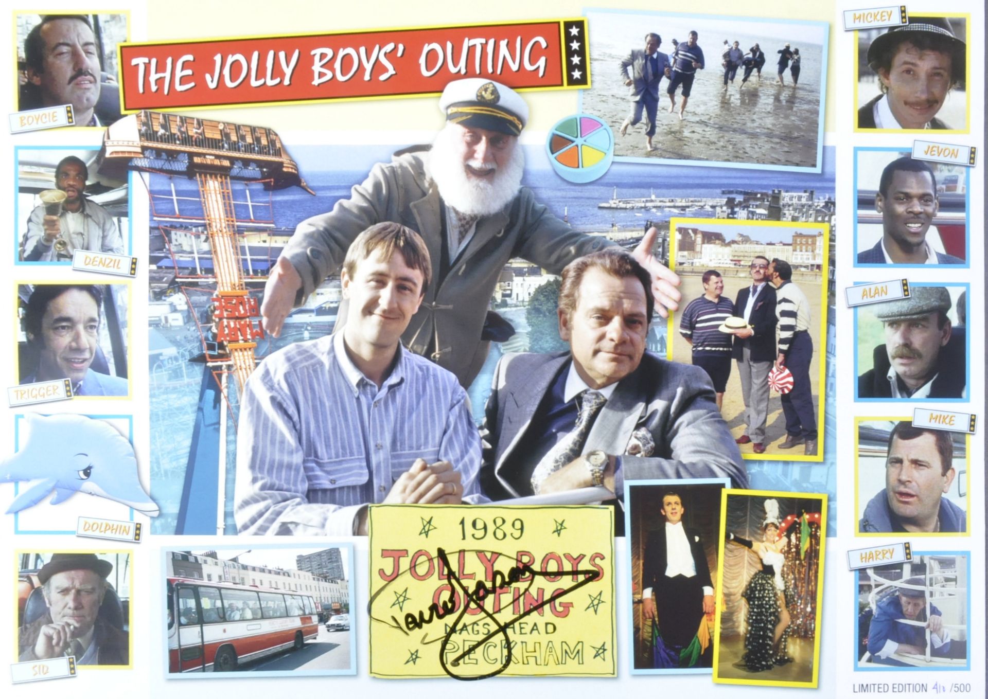 ONLY FOOLS & HORSES - JOLLY BOYS OUTING - SIGNED LTD ED PRINT