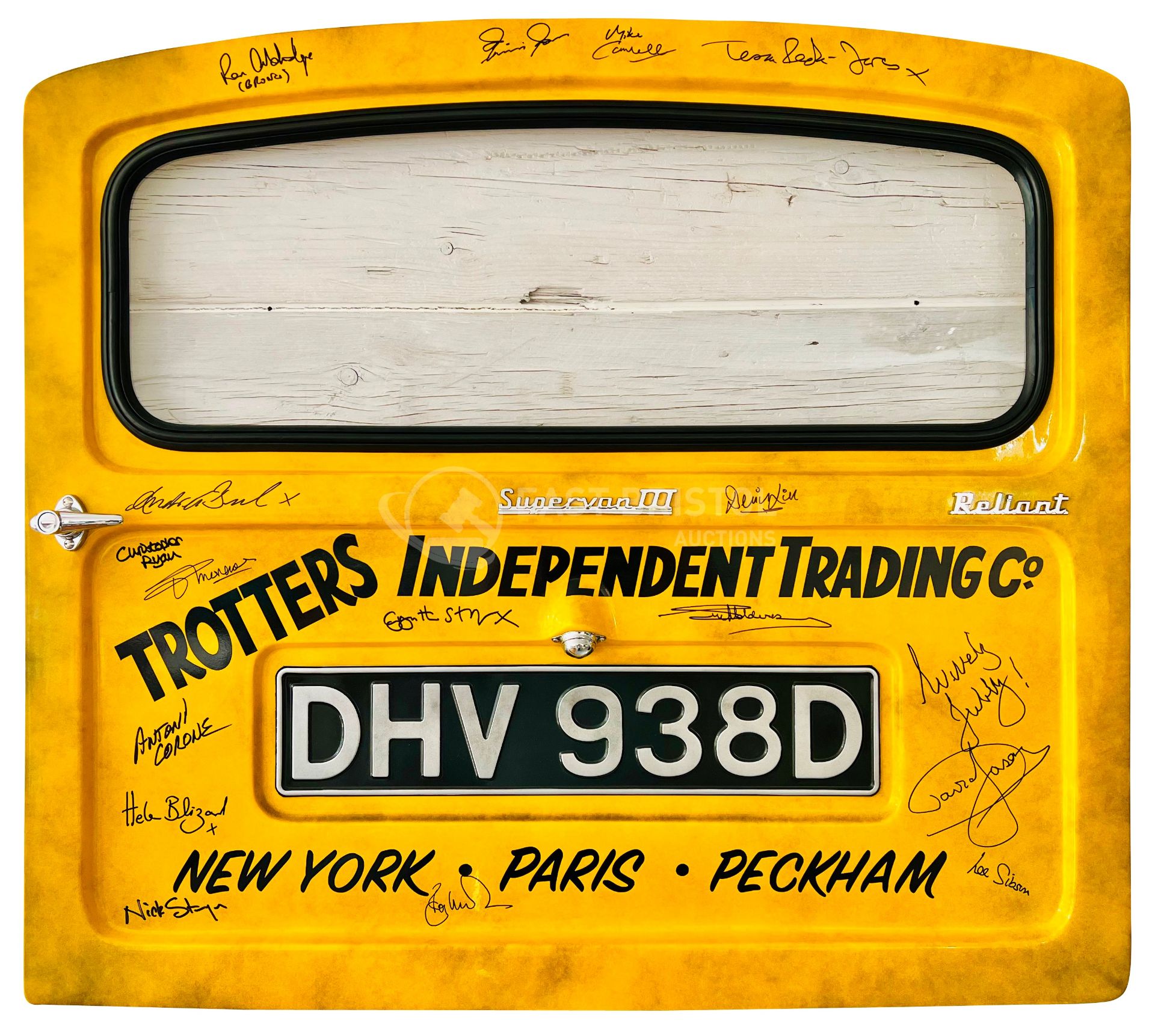 ONLY FOOLS & HORSES - DAVID JASON SIGNED TROTTER VAN DOOR