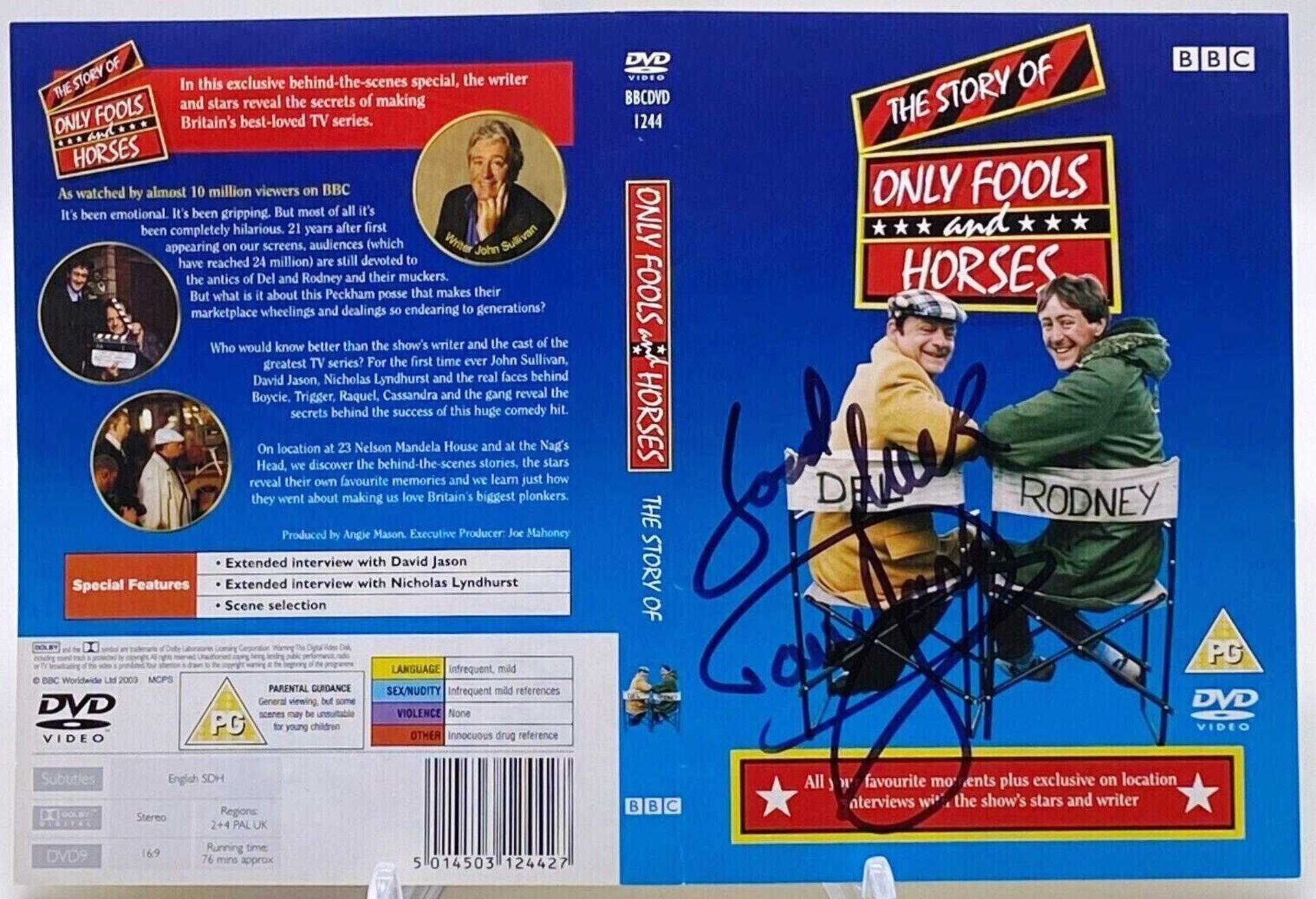 ONLY FOOLS & HORSES - DAVID JASON SIGNED DVD COVER