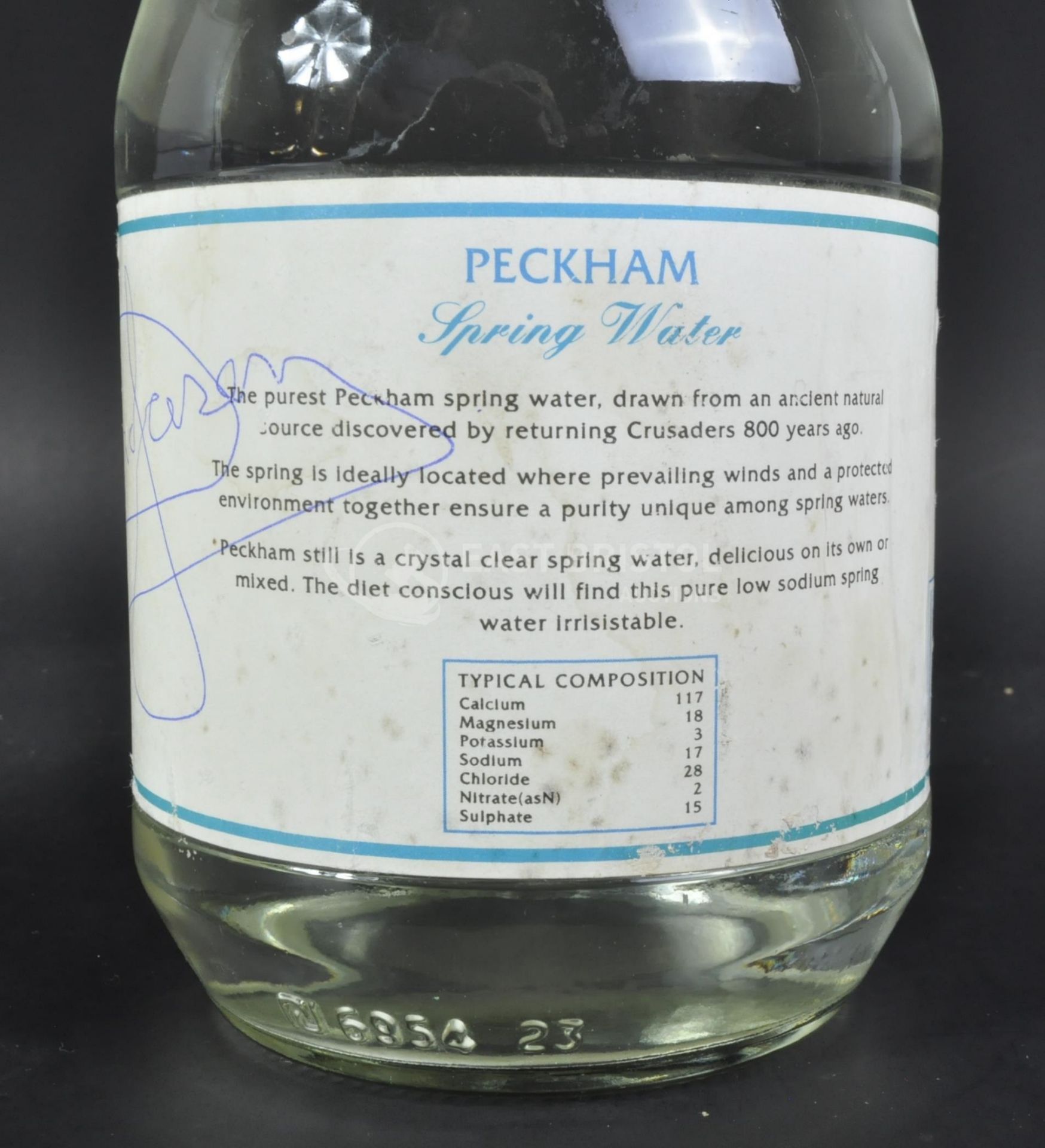 ONLY FOOLS & HORSES - ORIGINAL PROP PECKHAM SPRING WATER BOTTLE - Image 4 of 9