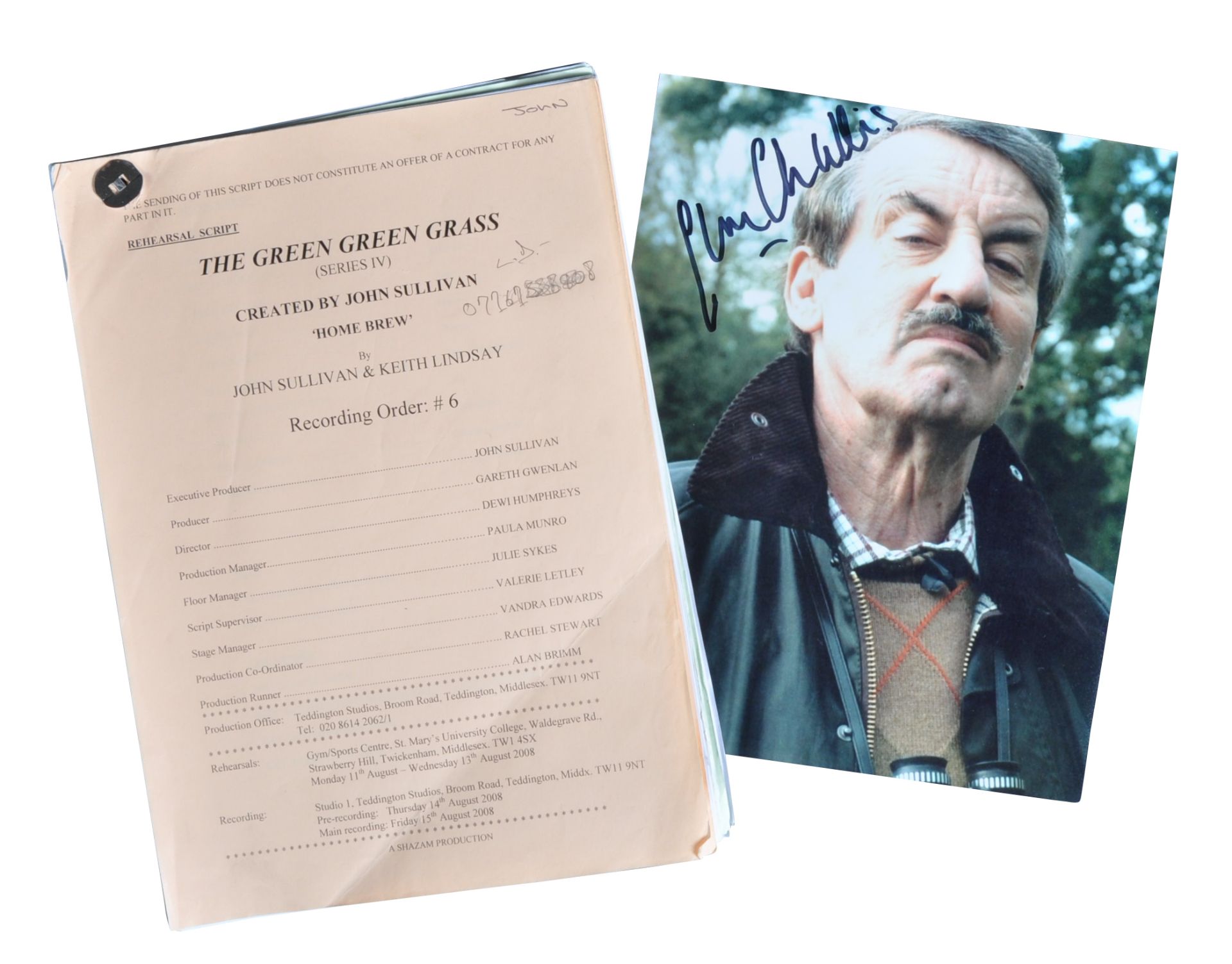 ESTATE OF JOHN CHALLIS - GREEN GREEN GRASS SCRIPT