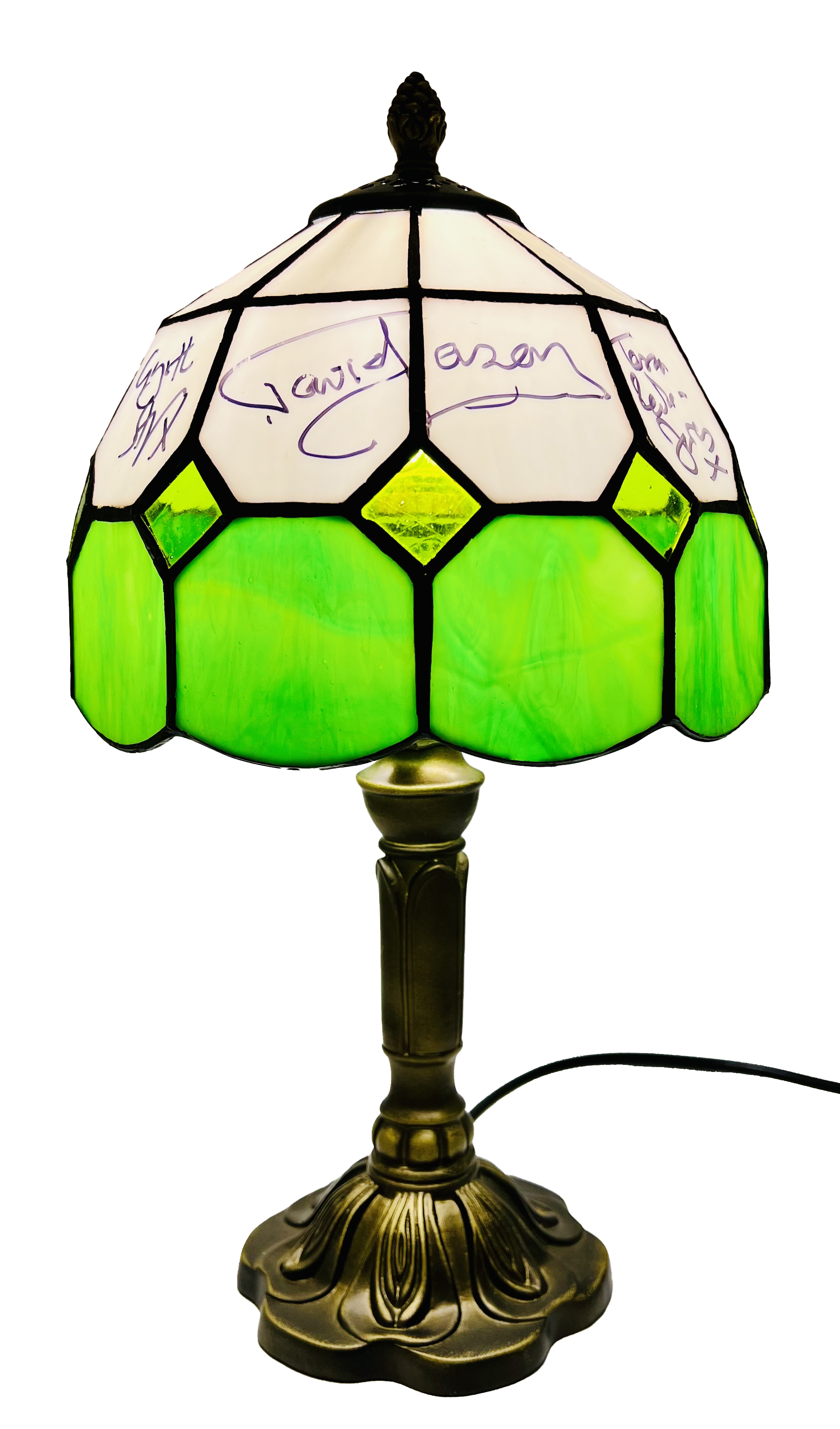 ONLY FOOLS & HORSES - TIFFANY STYLE LAMP FROM THE TROTTER FLAT - SIGNED