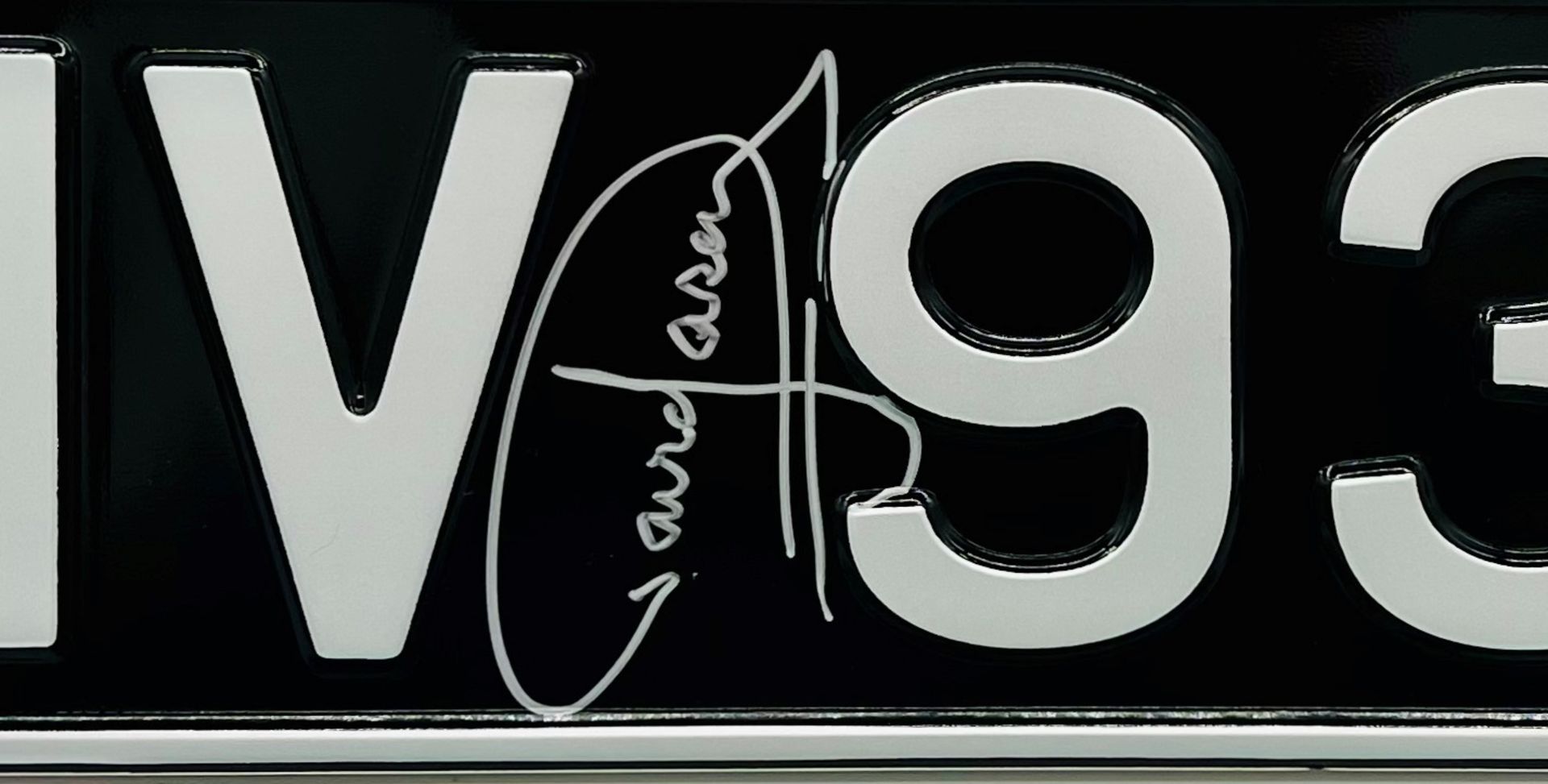 ONLY FOOLS & HORSES - DHV 938D - DAVID JASON SIGNED NUMBER PLATE - Image 2 of 3