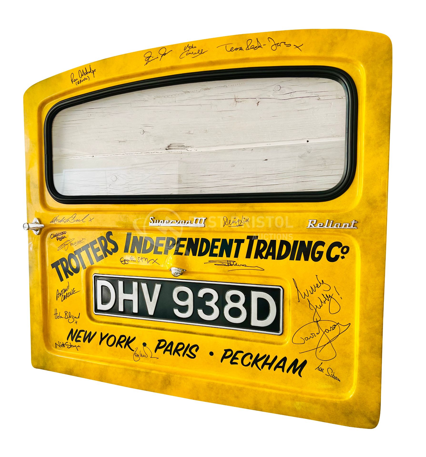 ONLY FOOLS & HORSES - DAVID JASON SIGNED TROTTER VAN DOOR - Image 4 of 10