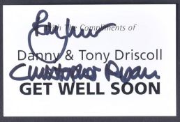 ONLY FOOLS & HORSES - THE DRISCOLL BROTHERS - SIGNED BUSINESS CARD