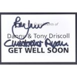 ONLY FOOLS & HORSES - THE DRISCOLL BROTHERS - SIGNED BUSINESS CARD