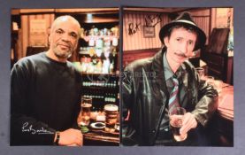 ONLY FOOLS & HORSES - DENZIL & MICKEY PEARCE SIGNED PHOTOGRAPHS