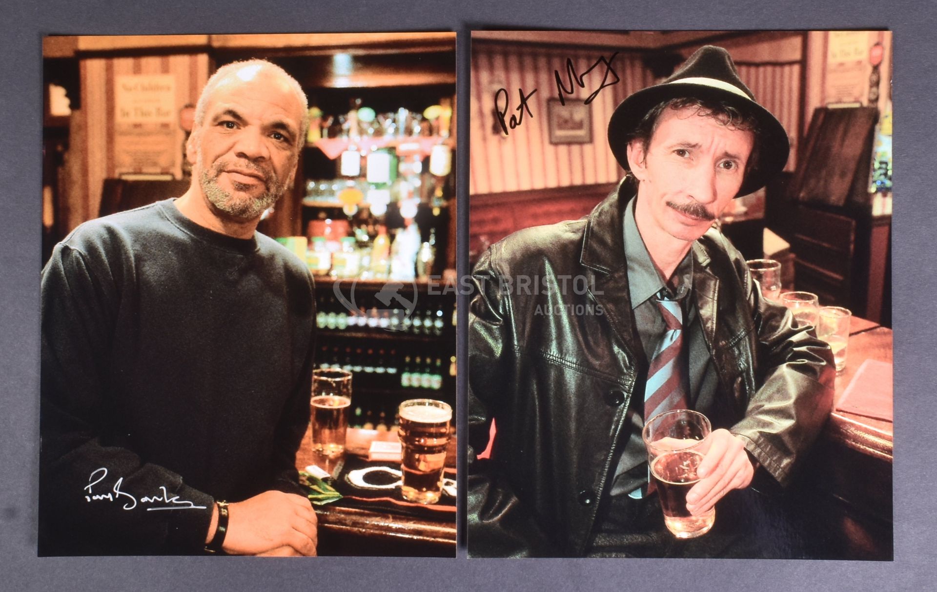 ONLY FOOLS & HORSES - DENZIL & MICKEY PEARCE SIGNED PHOTOGRAPHS