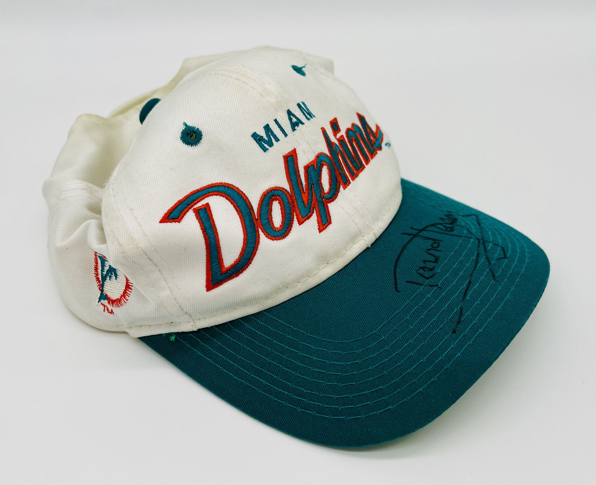 ONLY FOOLS & HORSES - MIAMI TWICE - MIAMI DOLPHINS AUTOGRAPHED CAP - Image 3 of 5