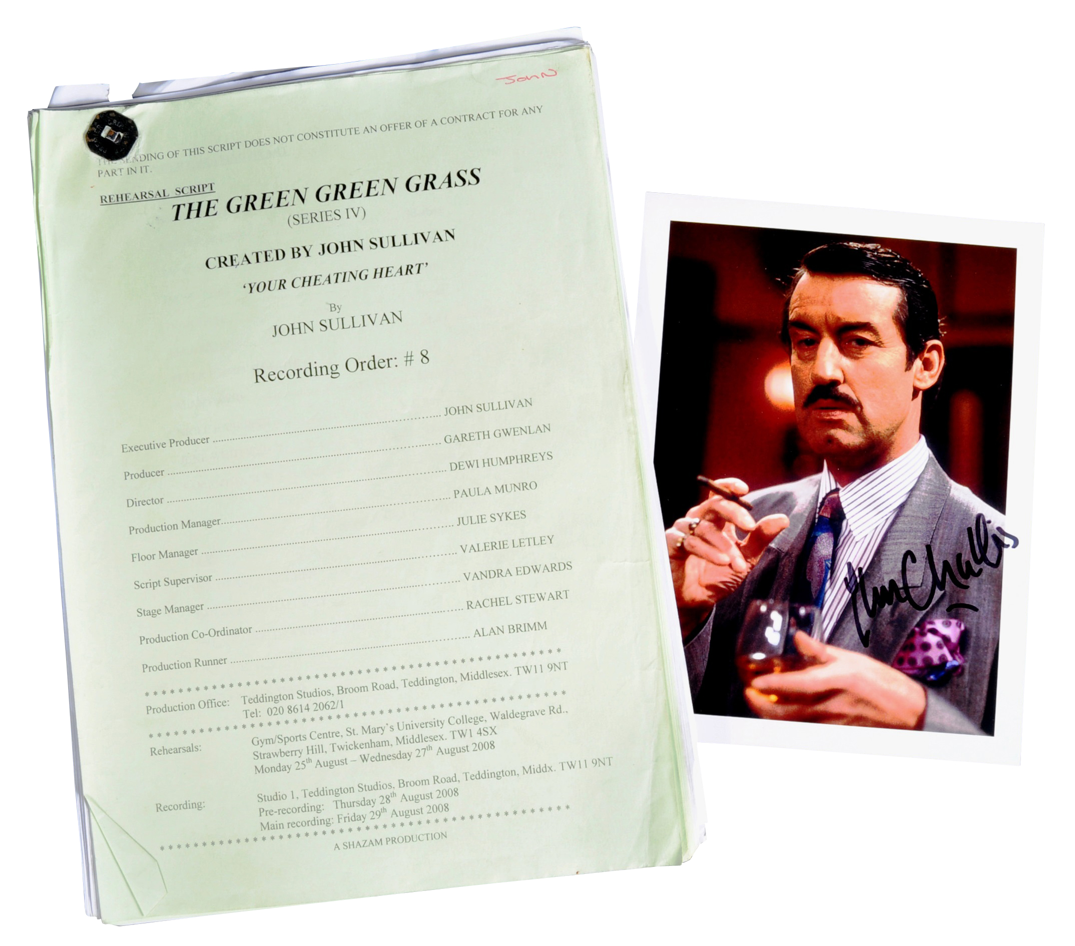 ESTATE OF JOHN CHALLIS - GREEN GREEN GRASS SCRIPT