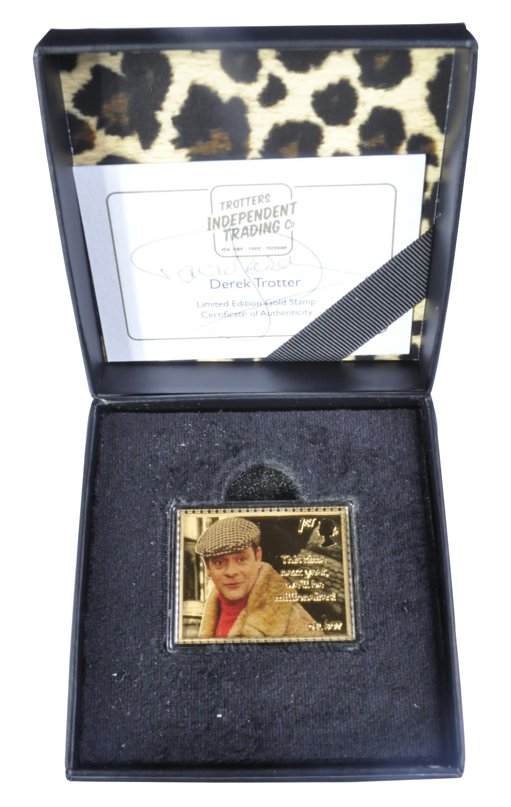 ONLY FOOLS & HORSES - ROYAL MAIL LIMITED EDITION GOLD STAMP SIGNED