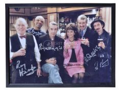 ONLY FOOLS & HORSES - 'PECKHAM'S FINEST' - MULTI-SIGNED PRINT