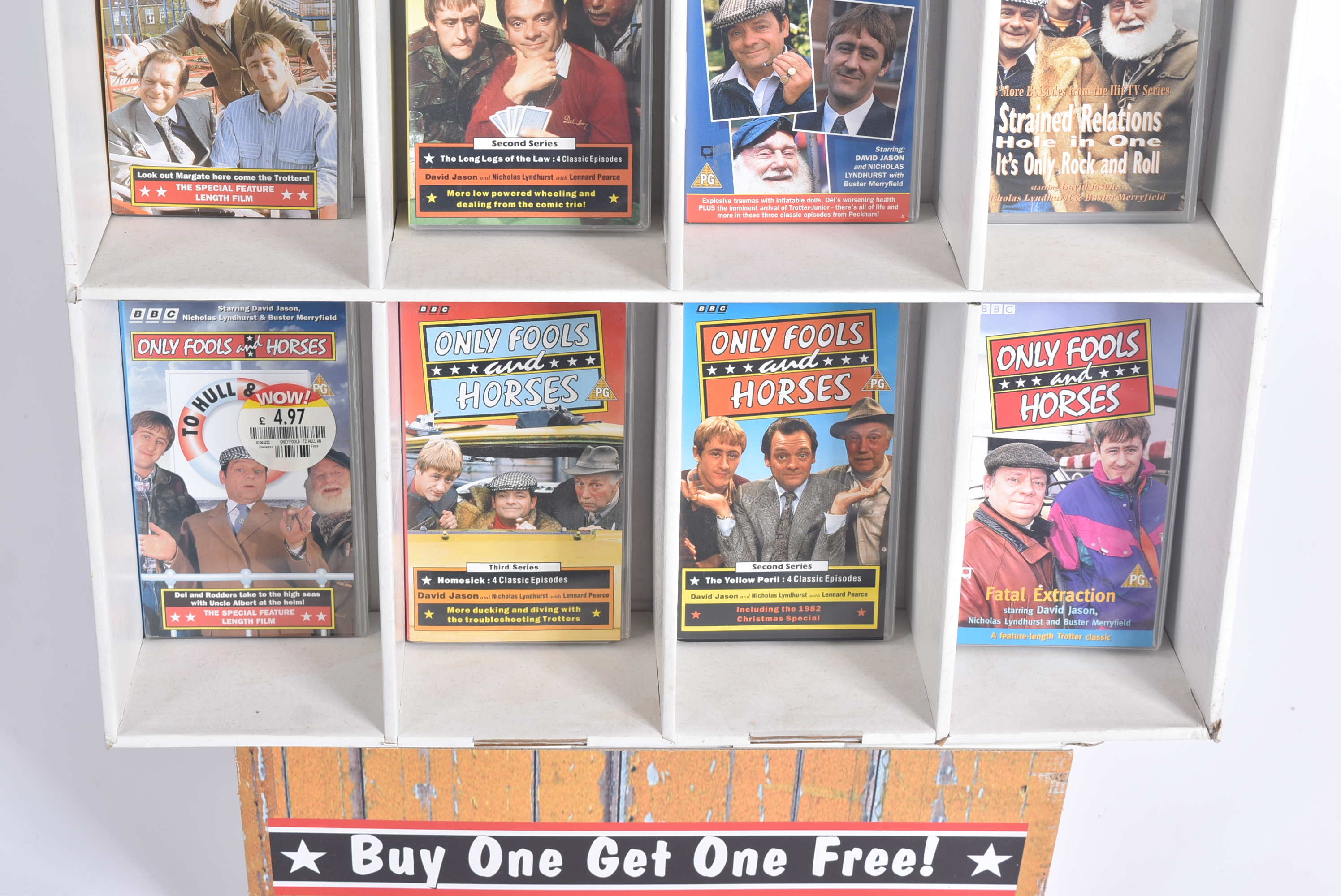 ONLY FOOLS & HORSES - ORIGINAL IN-STORE VHS DISPLAY STAND - Image 4 of 5