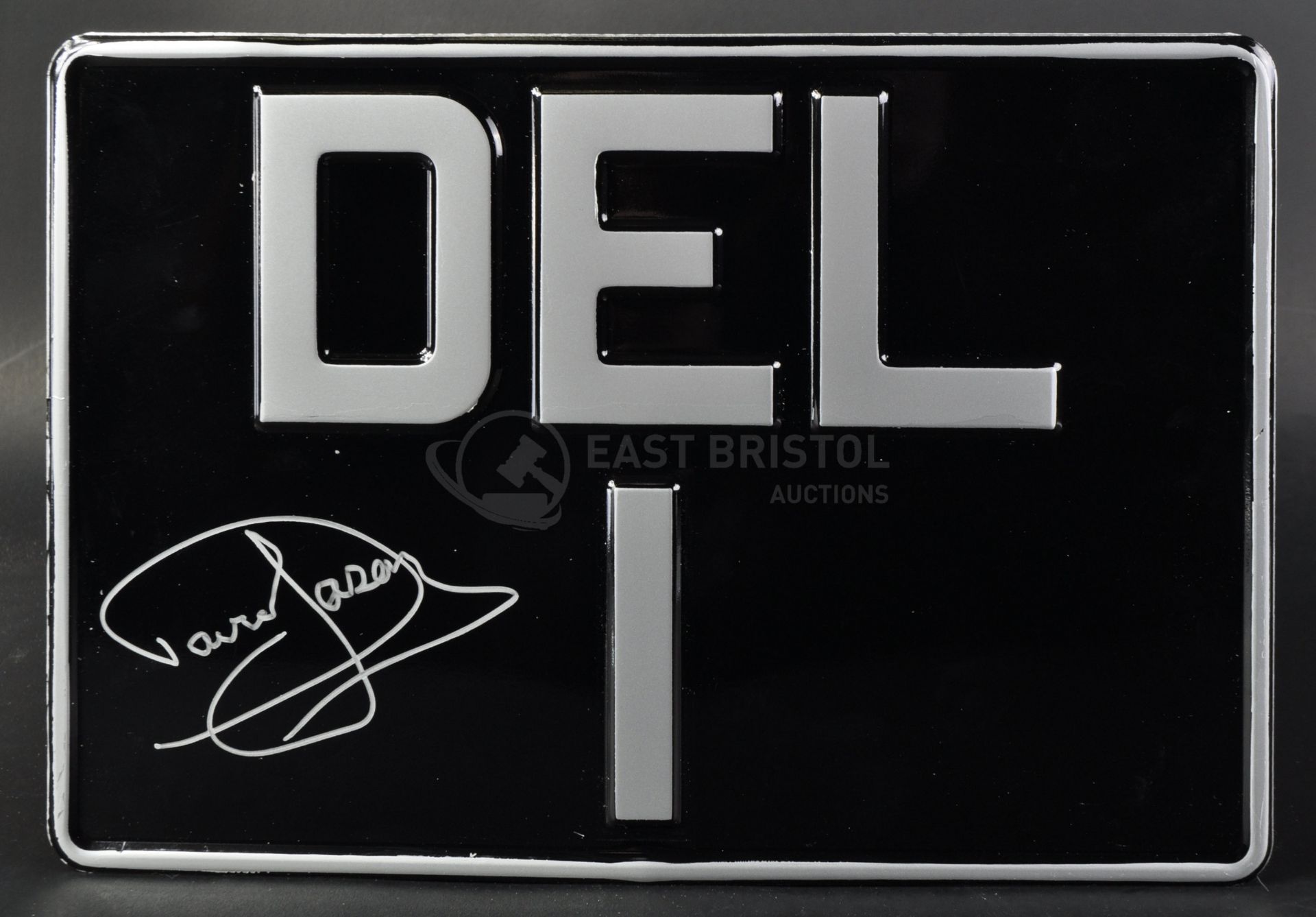 ONLY FOOLS & HORSES - DEL 1 - DAVID JASON SIGNED ROLLS ROYCE NUMBER PLATE