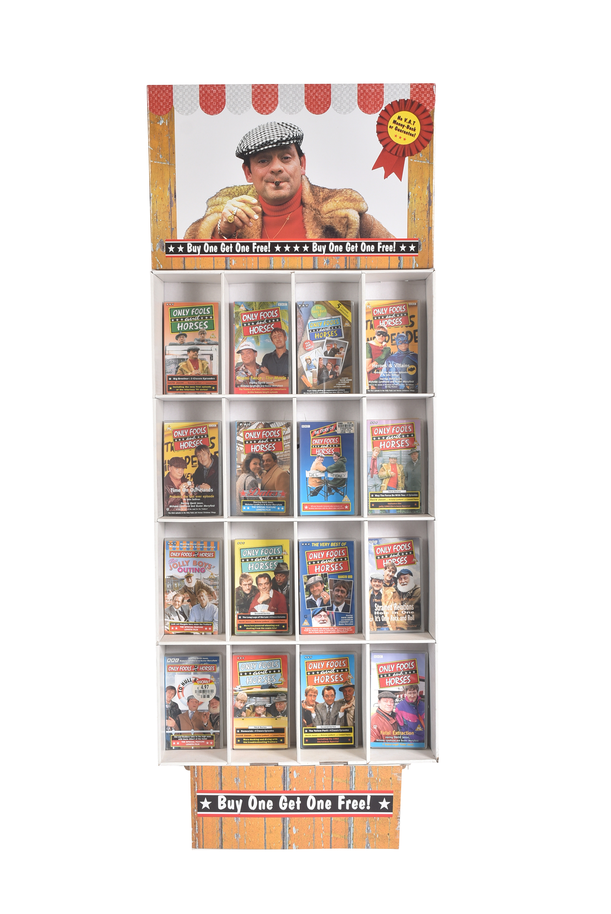 ONLY FOOLS & HORSES - ORIGINAL IN-STORE VHS DISPLAY STAND