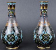 PAIR OF EARLY 20TH CENTURY CHINESE CLOISONNE VASES