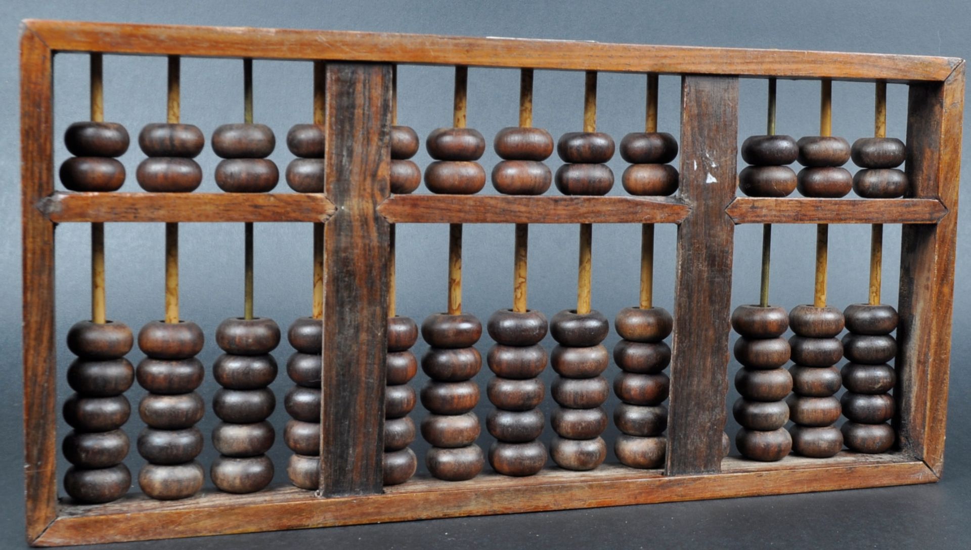 CHINESE LOTUS FLOWER BRAND WOODEN ABACUS - Image 6 of 6