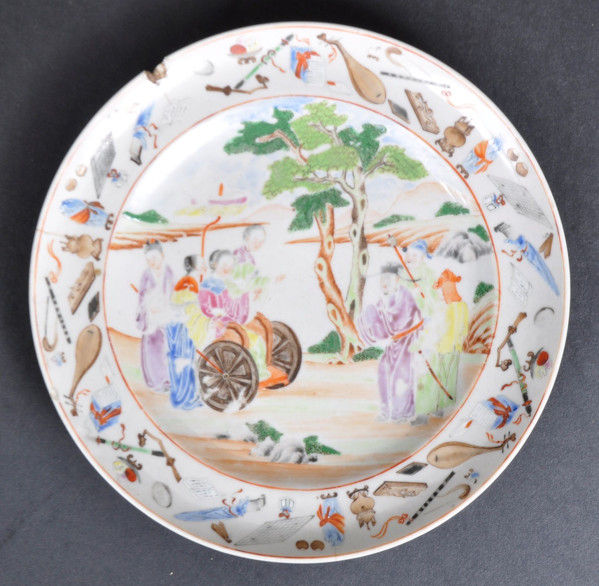 19TH CENTURY CHINESE HAND PAINTED PLATE