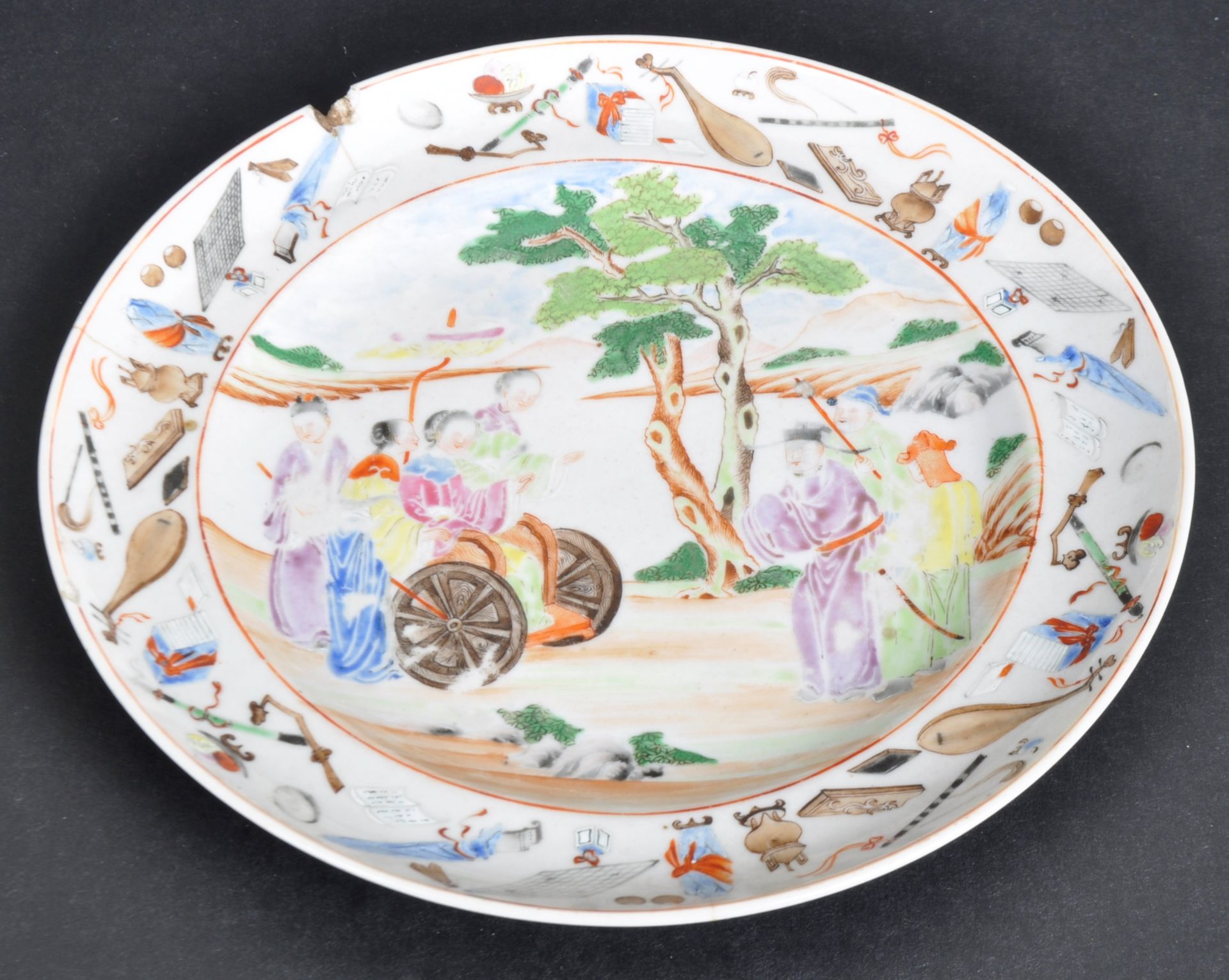 19TH CENTURY CHINESE HAND PAINTED PLATE - Image 2 of 6