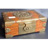 19TH CENTURY CHINESE BRASS BOUND BOX