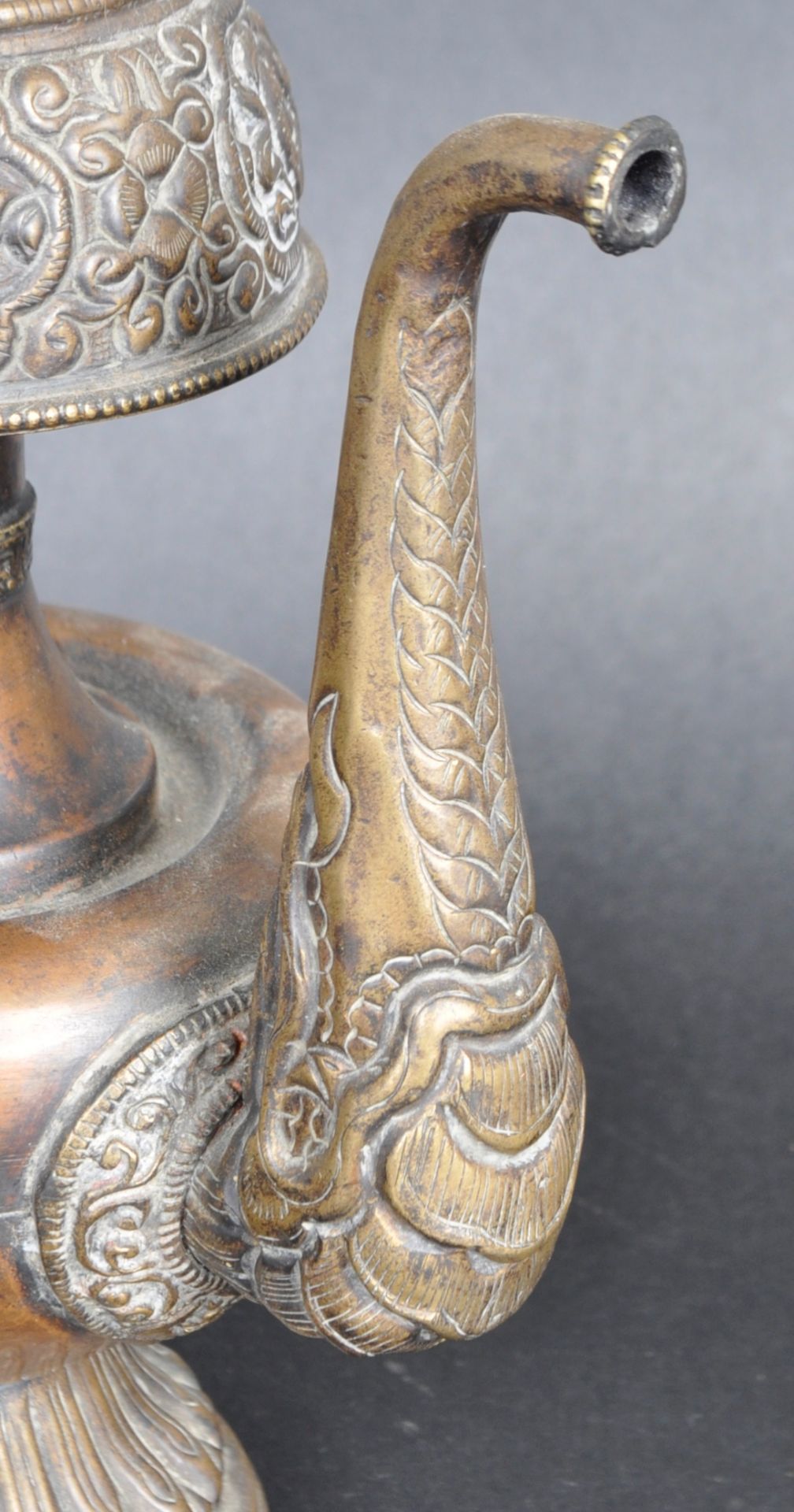 19TH CENTURY CHINESE / INDIAN COPPER PIPE - Image 5 of 7