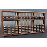 CHINESE LOTUS FLOWER BRAND WOODEN ABACUS