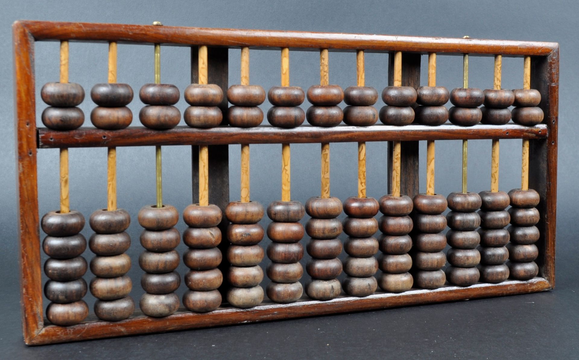 CHINESE LOTUS FLOWER BRAND WOODEN ABACUS