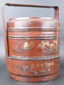 19TH CENTURY CHINESE LACQUER & GILT RICE BOX