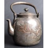 EARLY 20TH CENTURY CHINESE SILVER PLATED TEAPOT