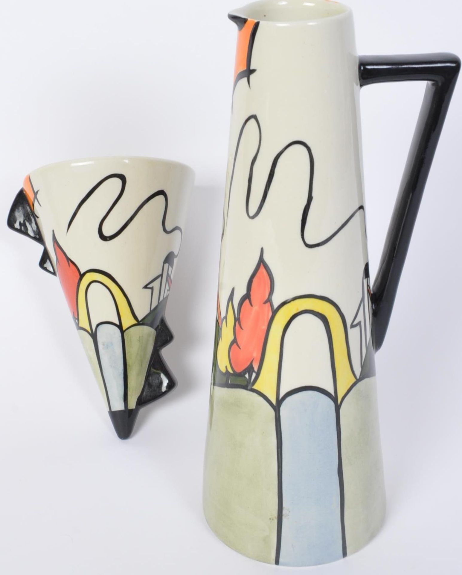 TWO ART DECO LORNA BAILEY FOR OLD ELLGREAVE POTTERY ITEMS