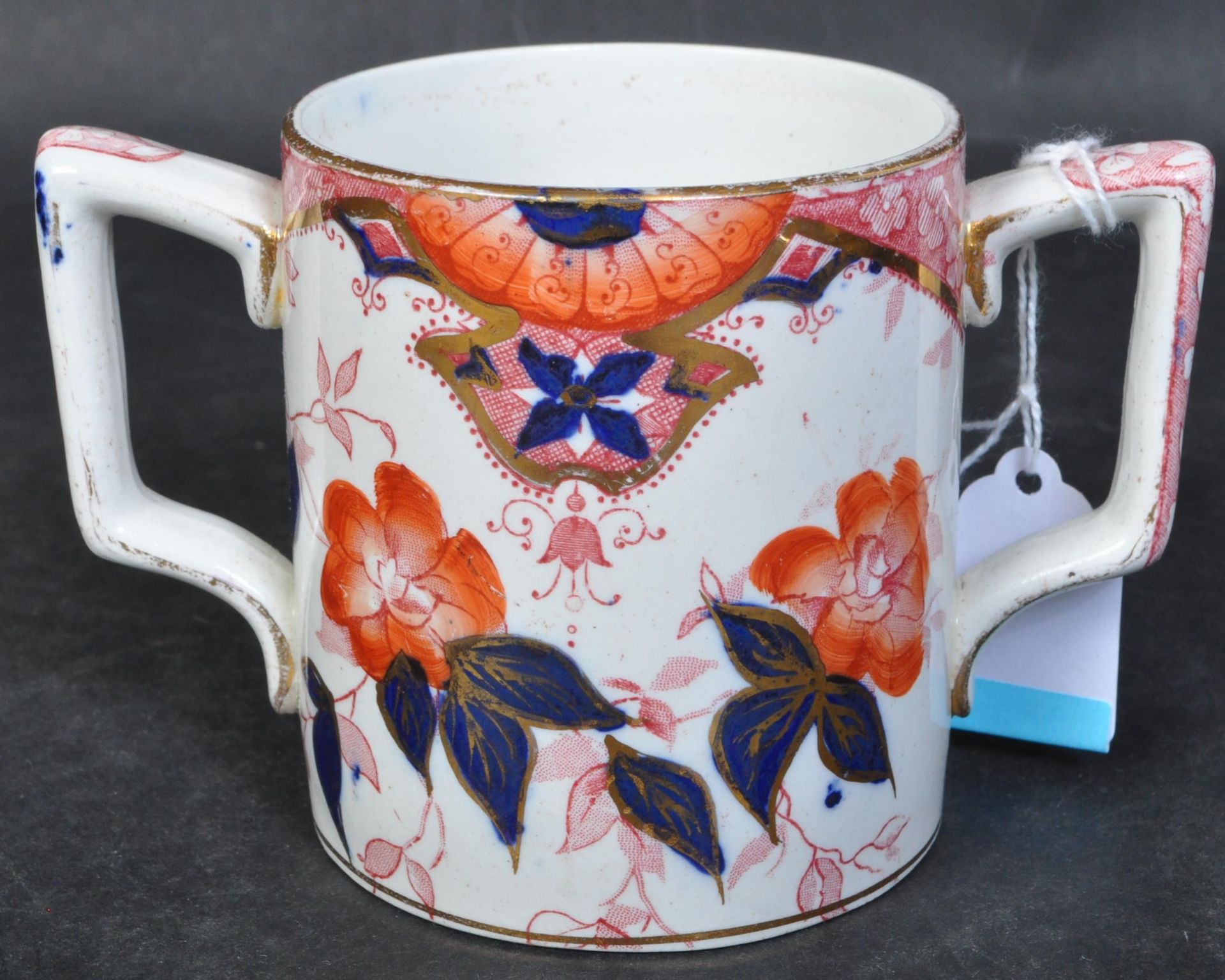 19TH CENTURY STAFFORDSHIRE TWIN HANDLED LOVING CUP ETC - Image 5 of 5