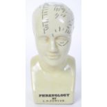 VINTAGE L. N. FOWLER PHRENOLOGY BUST