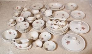 VINTAGE ROYAL DOULTON TUMBLING LEAVES DINNER & TEA SERVICE