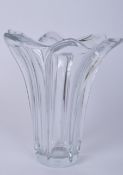 LARGE VINTAGE 20TH CENTURY CLEAR GLASS VASE