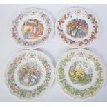 4 ROYAL DOULTON "BRAMBLY HEDGE" 'FOUR SEASONS' PLATES