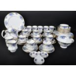 ROYAL ALBERY - MIDNIGHT ROSES - BONE CHINA TEA & DINNER SERVICE